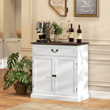 Farmhouse Engineered Wood Kitchen Buffet Cabinet