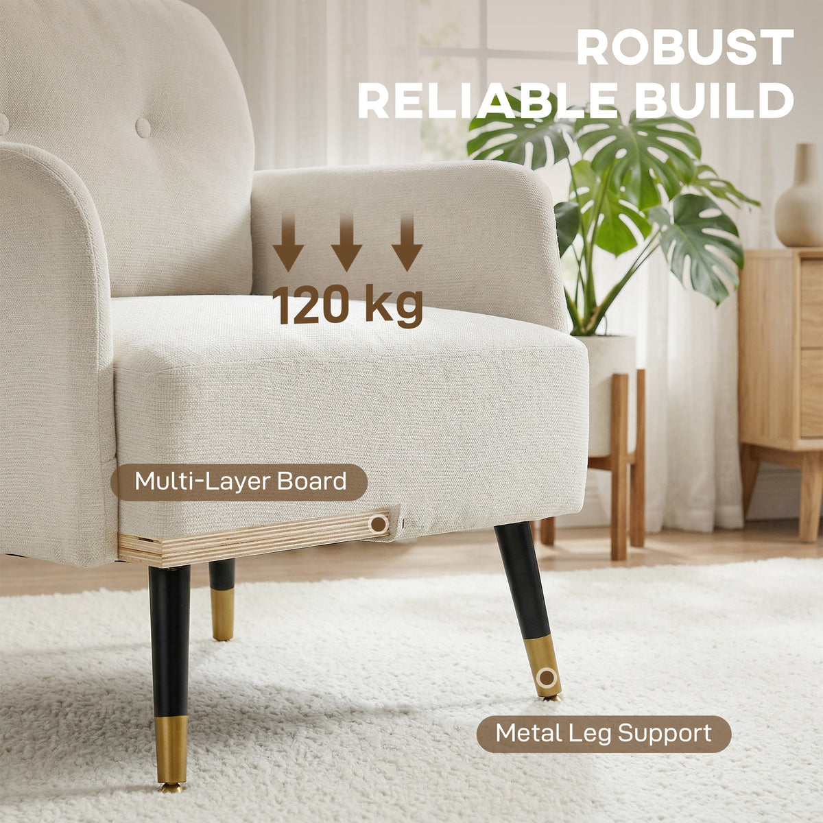 Modern Tufted Accent Chair