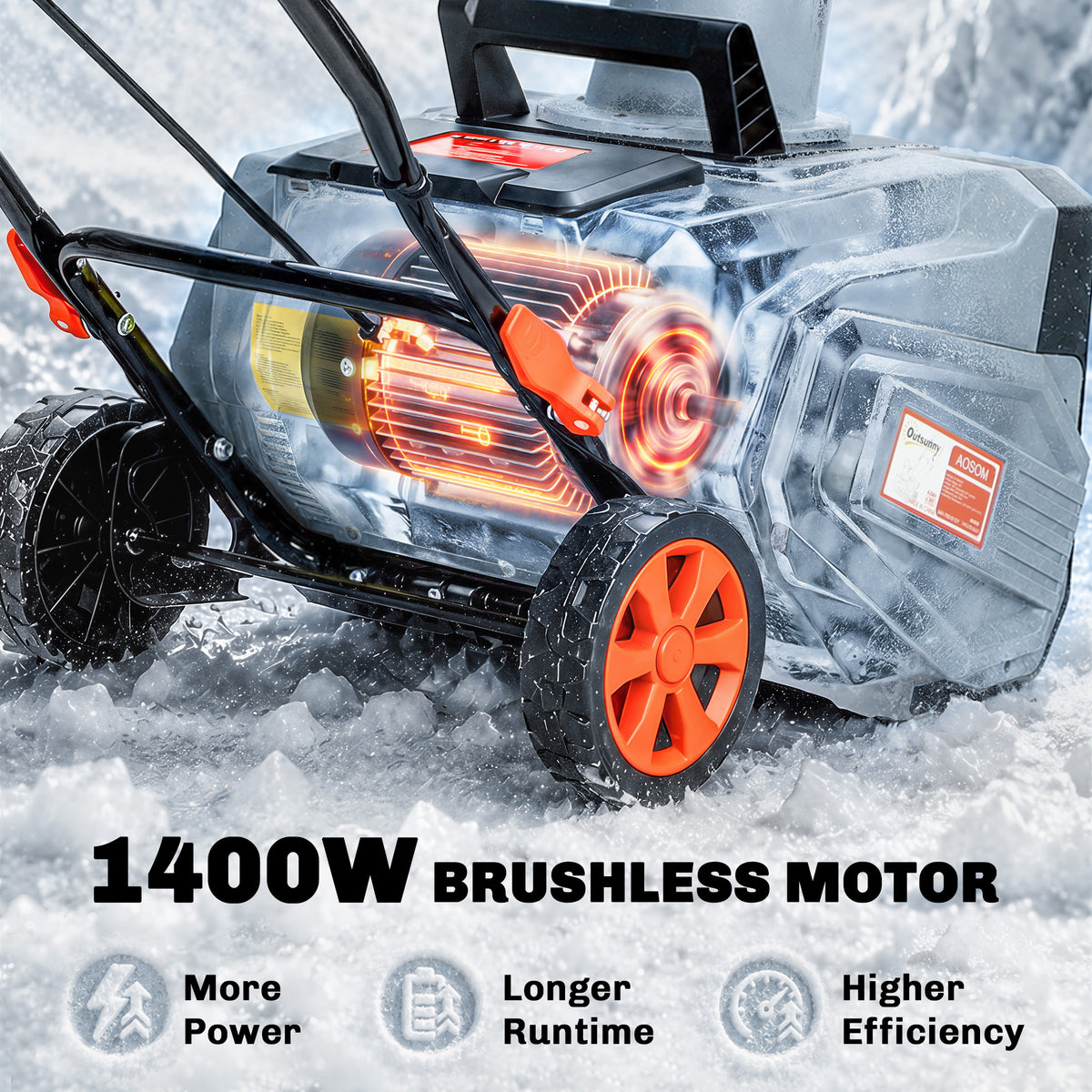 40V Cordless Snow Blower with PU Auger