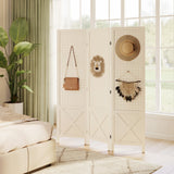 Room Divider Folding 3 Panel Pegboard Screen 56.9 inches
