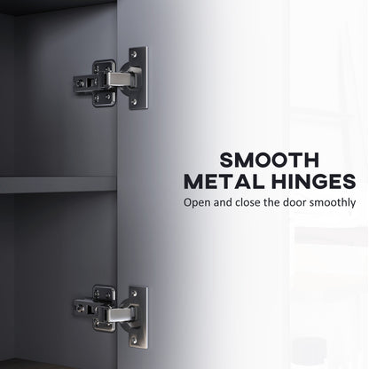Wall mounted bathroom medicine cabinet with mirror