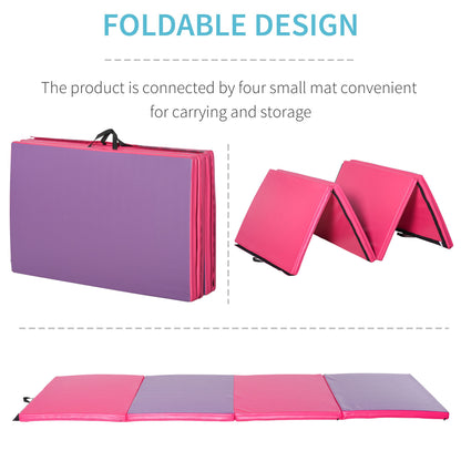 Colchoneta de gimnasia plegable gruesa para entrenamiento