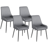 Juego de 4 sillas de comedor tapizadas