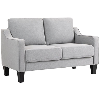 Modern Loveseat with Pocket Springs and Thick Padding