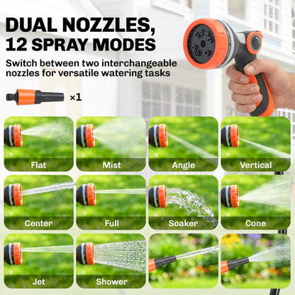 Retractable Wall-Mounted Garden Hose Reel 100ft