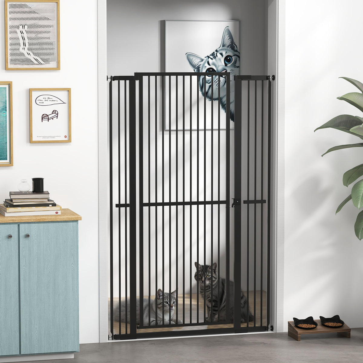 Extra Tall Pet Gate 150 cm with Extensions