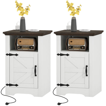 Rustic style nightstands — Set of 2