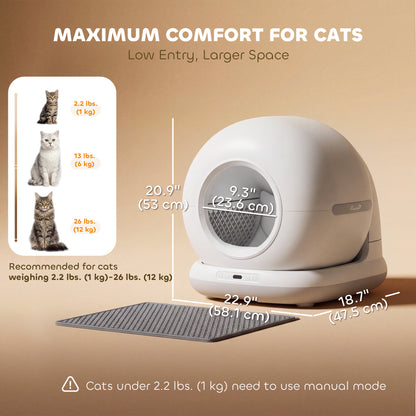 72L Automatic Self Cleaning Smart Litter Box