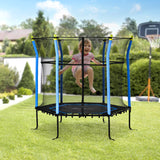 Kids Indoor Trampoline with Safety Enclosure Net