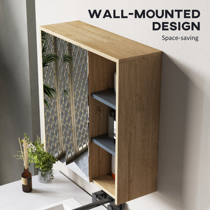 Wall mount medicine cabinet with mirror