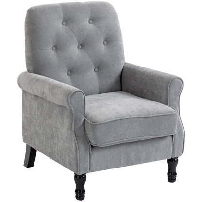 Accent armchair mid-century modern style