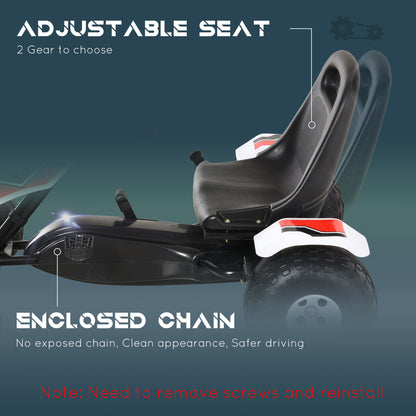 Kids pedal go kart racing style