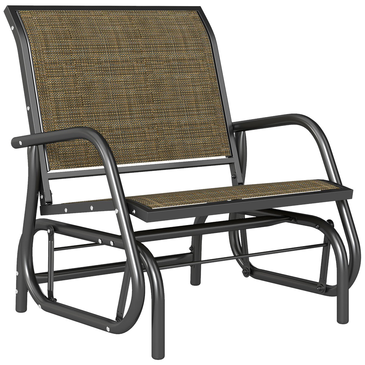 Outdoor Steel Patio Glider Chair