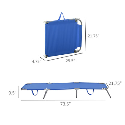 Folding Outdoor Lounge Chair with Adjustable Backrest