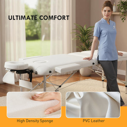 Professional foldable aluminum massage table