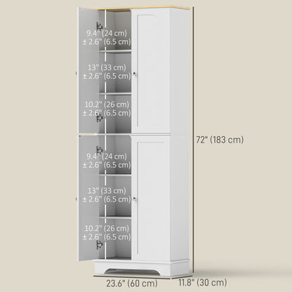 Alacena alta de 4 puertas con estantes ajustables