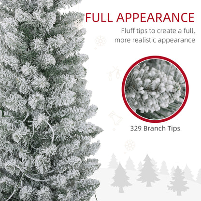 Artificial prelit pencil Christmas tree