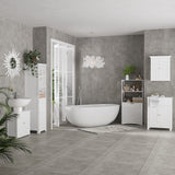Mueble de lavabo bajo fregadero con 2 puertas y estante