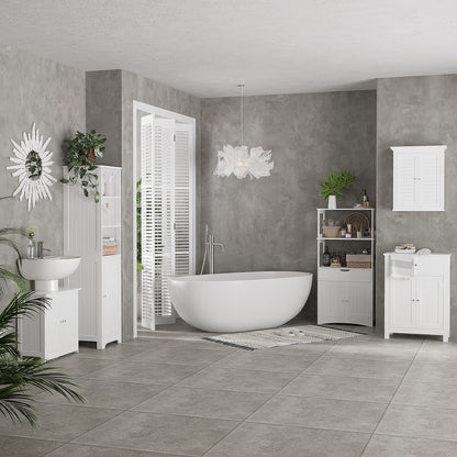Mueble de lavabo bajo fregadero con 2 puertas y estante
