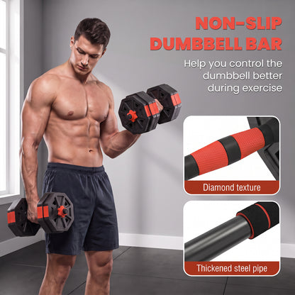 6-in-1 Adjustable Dumbbell Set