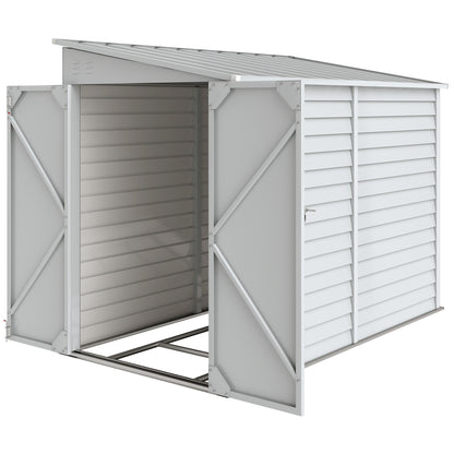 Galvanized Steel Storage Shed 4.6 x 9 ft