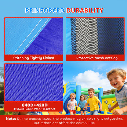 Bouncy Castle for Kids with Slide and Pool
