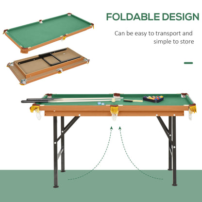 Foldable Mini Pool Table with Full Accessory Set
