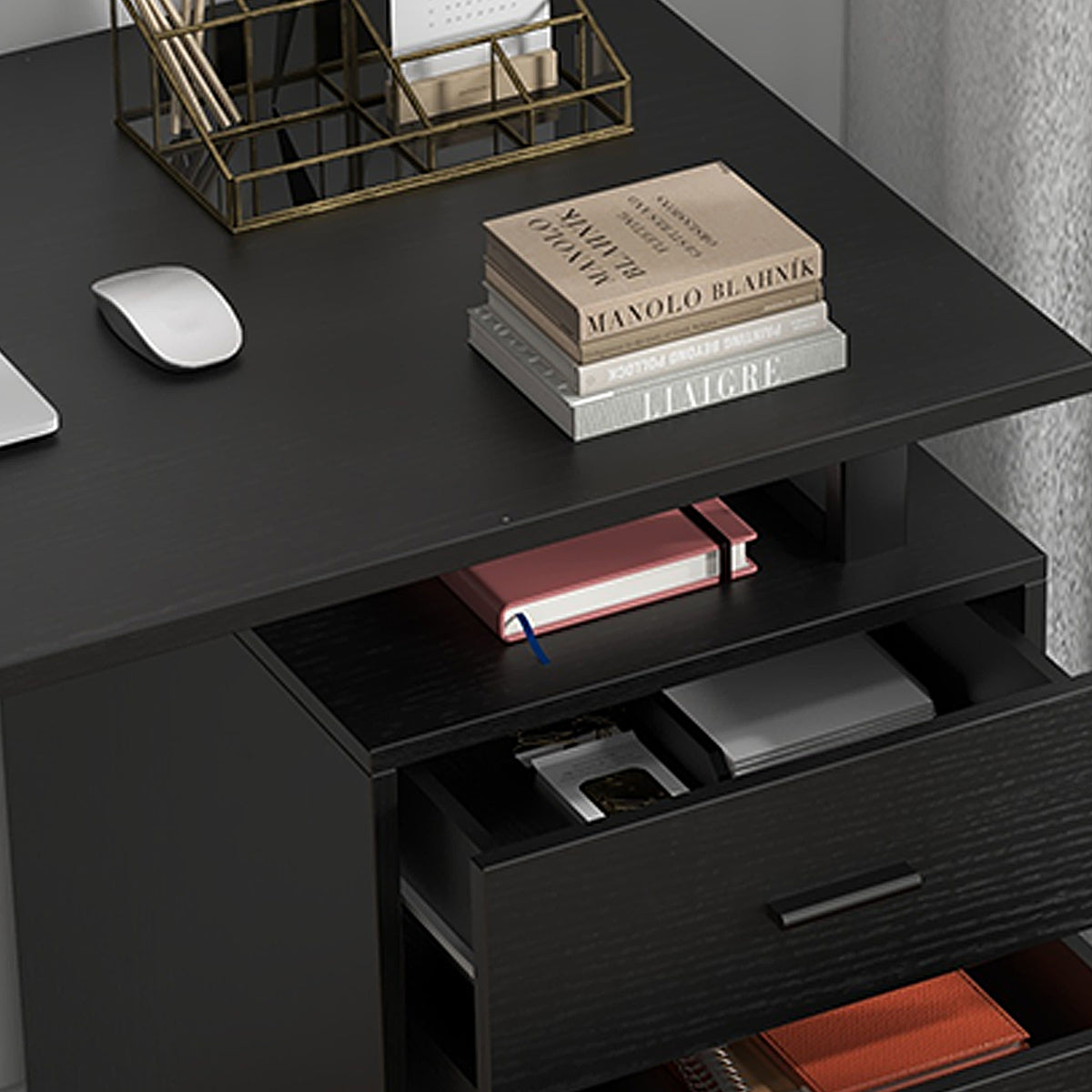 Computer Desk Removable Drawers 47 inches