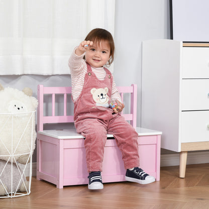Toy box with storage bench