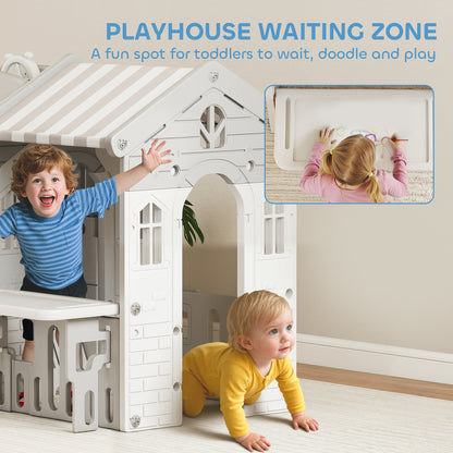 7-in-1 Toddler Slide Playground Playset