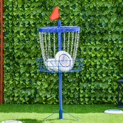 Portable Disc Golf Basket 24-Chain with Carry Bag