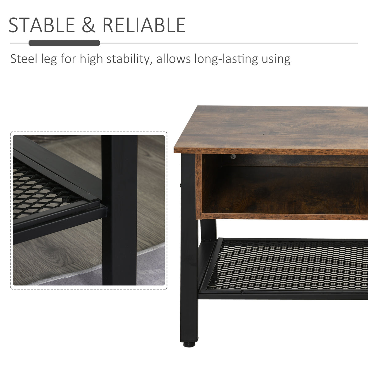 Industrial TV stand for 114 cm screen
