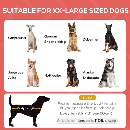 Elevated dog bed with canopy