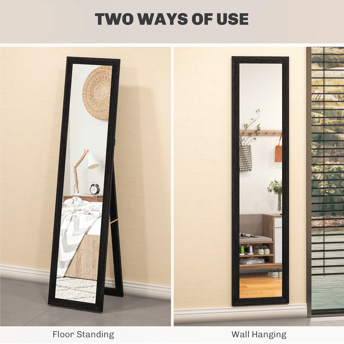 Full length freestanding mirror 37 x 155 cm