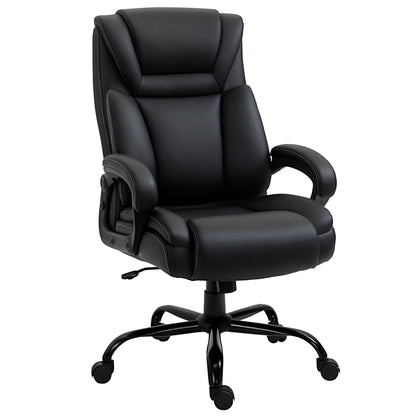Silla de oficina ergonómica alta de cuero sintético 181 kg