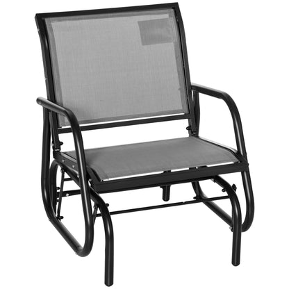 Outdoor Steel Patio Glider Chair