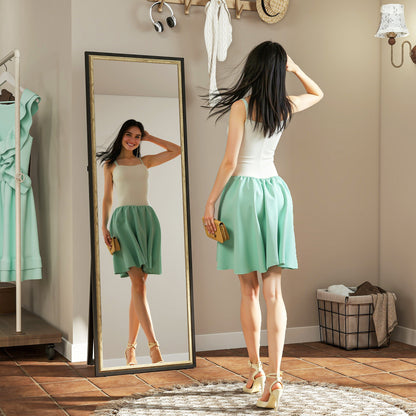 Dual-Tone Rectangle Standing Full Length Mirror