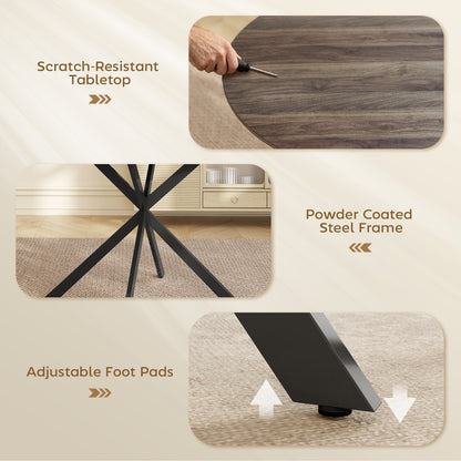 Round Kitchen Table 40 inch — black