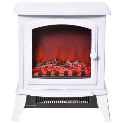Freestanding Electric Fireplace Heater Flame Effect