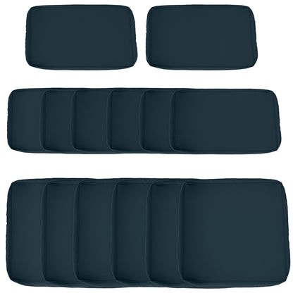 Patio cushion covers set 14 pieces polyester