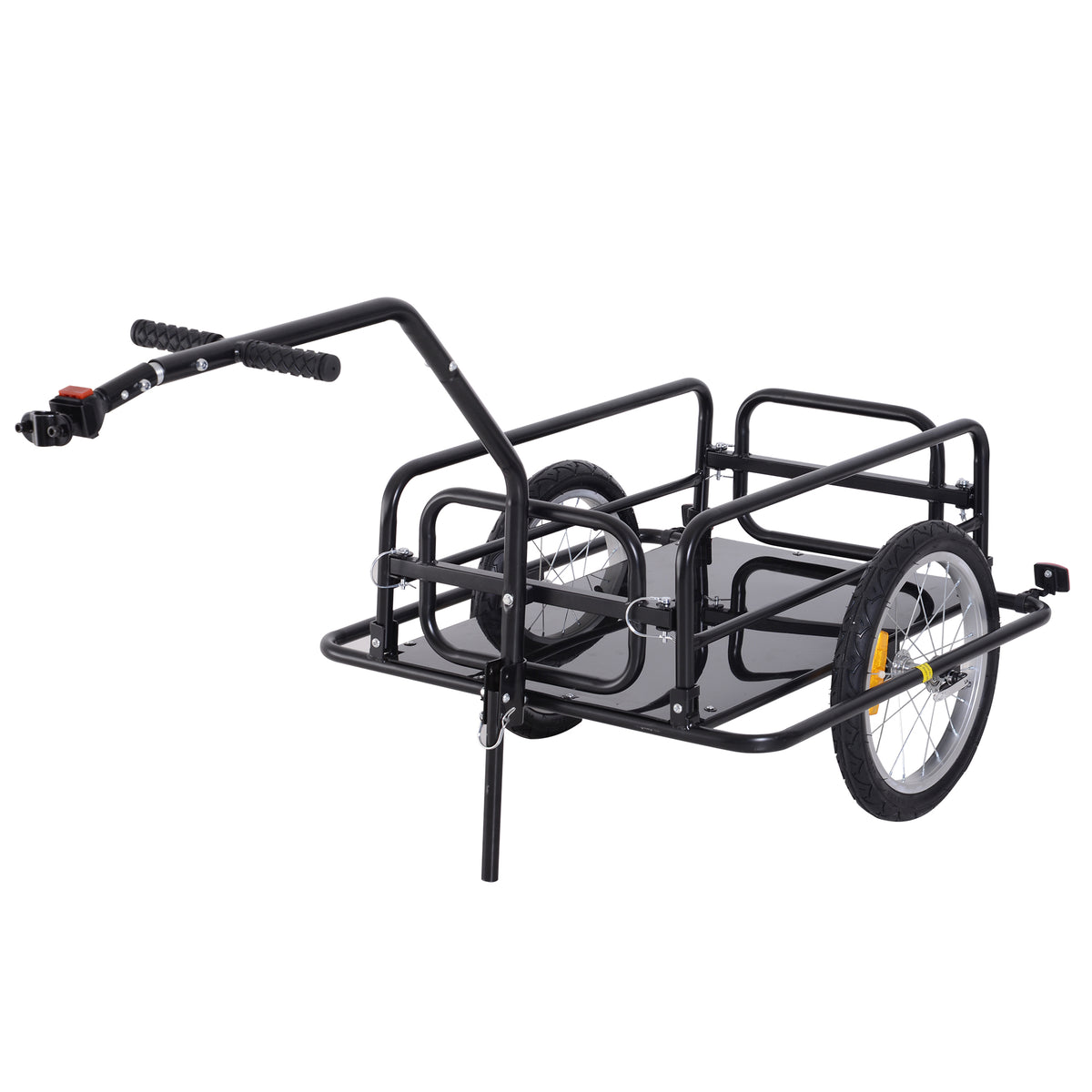 Folding Bike Cargo Trailer with Universal Hitch