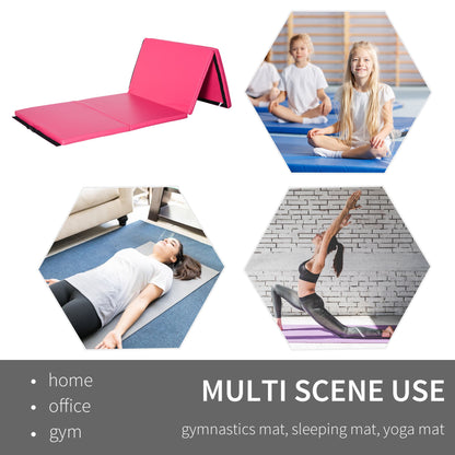 Colchoneta de gimnasia plegable gruesa para entrenamiento