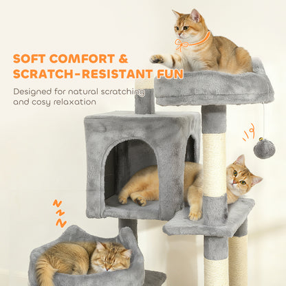 Árbol para gatos de varios niveles de 192 cm con 8 rascadores