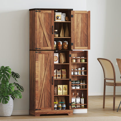 Armario de cocina alto con estantes ajustables