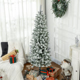 Árbol de Navidad de lápiz flocado
