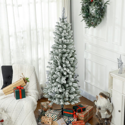Árbol de Navidad de lápiz flocado
