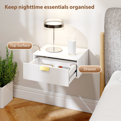 Modern floating bedside tables — Set of 2
