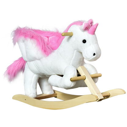 Baby rocking horse plush animal with sounds