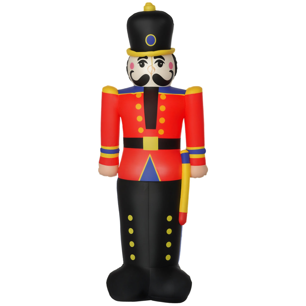 Soldado cascanueces inflable de Navidad de 244 cm con LED