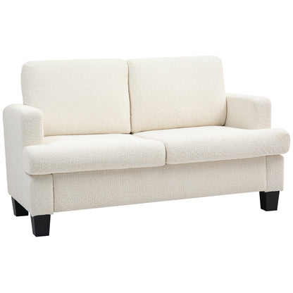 2-Seater Chenille Loveseat Sofa with Washable Cushions